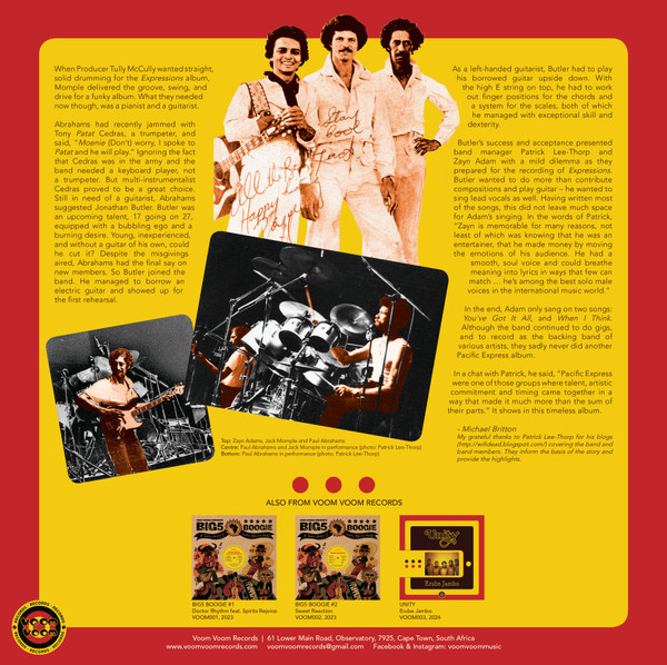 Pacific Express - Expressions | Voom Voom Records (VOOM004) - 4