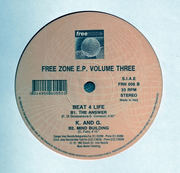 Various - Free Zone E.P. Volume Three | Free Zone (FRN 006)