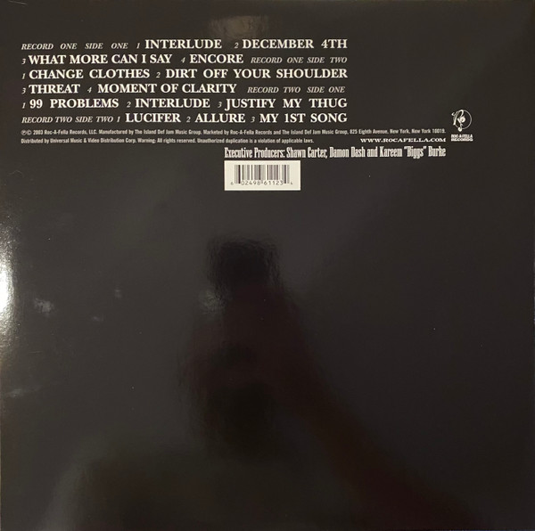 Jay-Z - The Black Album | Roc-A-Fella Records (B0001528-01) - 2