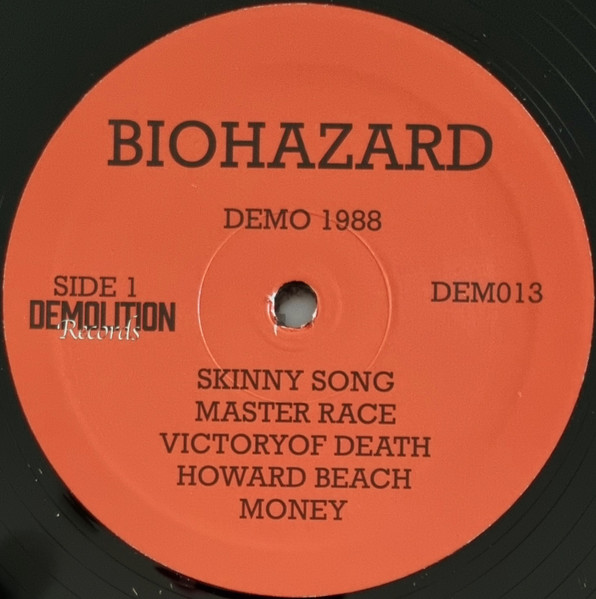 Biohazard - 1988 Demo | Demolition Records (DEM013) - 3