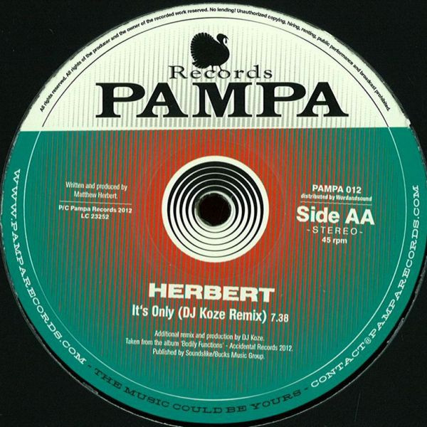Dntel / Matthew Herbert - My Orphaned Son / It’s Only | Pampa Records (PAMPA 012) - 2