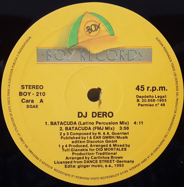 DJ Dero - Batucada | Boy Records (BOY-210) - 3
