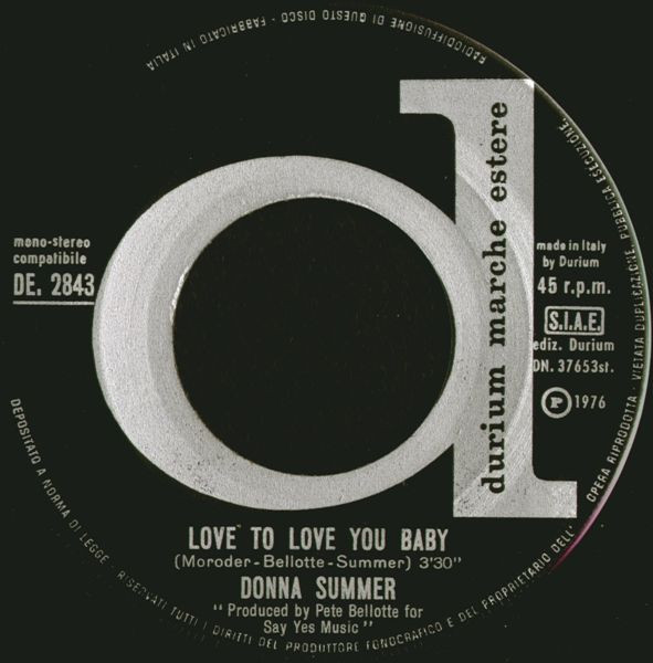 Donna Summer - Love To Love You Baby | Durium (DE. 2843) - 3