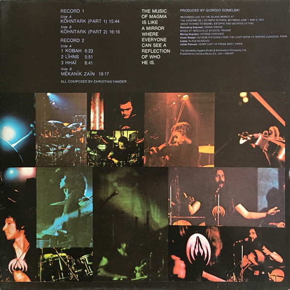 Magma - Magma Live (Magma Hhaï) | Utopia (CYL2-1245) - 3