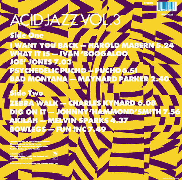 Various - Acid Jazz Vol. 3 | BGP Records (BGP 1025) - 2