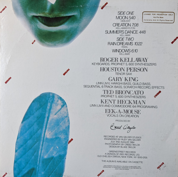 Roger Kellaway Featuring Houston Person - Creation | Greene Street Records (GS 2003) - 2