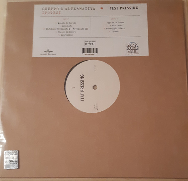 Gruppo D'Alternativa - Ipotesi | Universal Music Group (0602438285884) Gruppo D'Alternativa - Ipotesi | Universal Music Group (0602438285884)