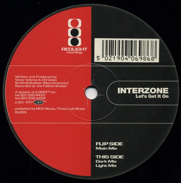 Interzone - Let's Get It On | Redlight Recordings (RL003) - main Interzone - Let's Get It On | Redlight Recordings (RL003) - main