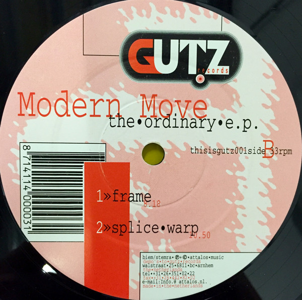 Modern Move - The Ordinary E.P. | Gutz Records (Gutz 001) - 2