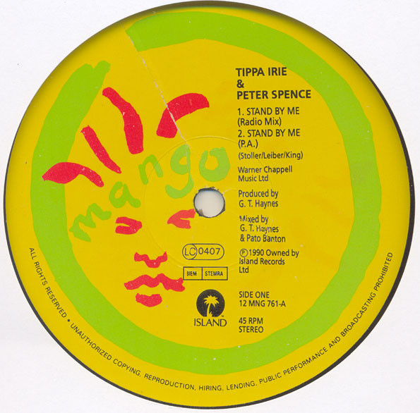 Tippa Irie & Peter Spence - Stand By Me | Mango (12 MNG 761) - 3