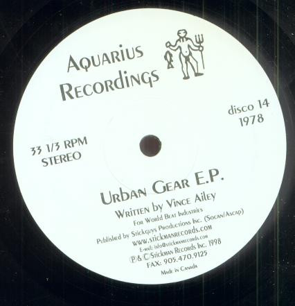 Vince Ailey - Urban Gear E.P. | Aquarius Recordings (disco 14)