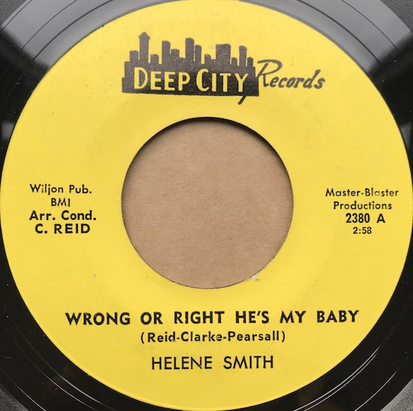 Helene Smith - Wrong Or Right He's My Baby | Deep City Records (2380) - main