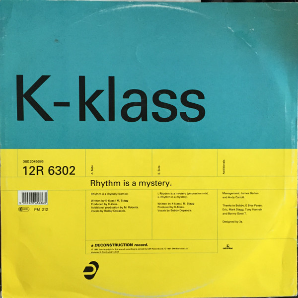K-Klass - Rhythm Is A Mystery | Deconstruction (12R 6302)