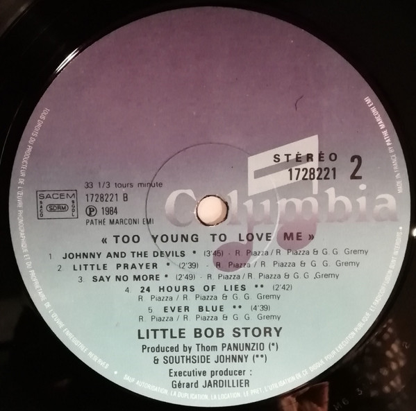 Little Bob Story - Too Young To Love Me | Columbia (1728221) - 4