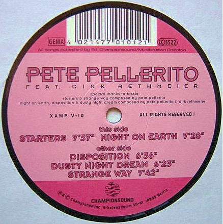 Pietro Pellerito Feat. Dirk Rethmeier - Untitled | Championsound (XAMP V-10)