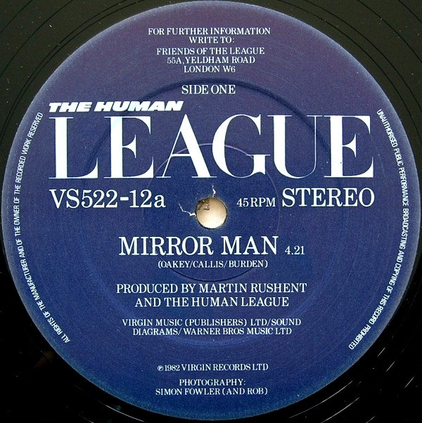 The Human League - Mirror Man | Virgin (VS522-12) - 3 The Human League - Mirror Man | Virgin (VS522-12) - 3