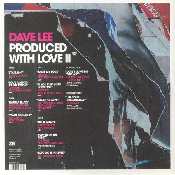 Dave Lee - Produced With Love II | Z Records (ZEDDLP055) - 2