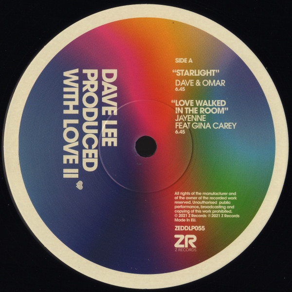 Dave Lee - Produced With Love II | Z Records (ZEDDLP055) - 3