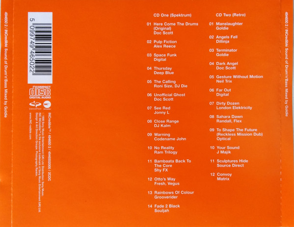 Goldie - INCredible Sound Of Drum'n'Bass Mixed By Goldie | INCredible (494650 2) - 2 Goldie - INCredible Sound Of Drum'n'Bass Mixed By Goldie | INCredible (494650 2) - 2