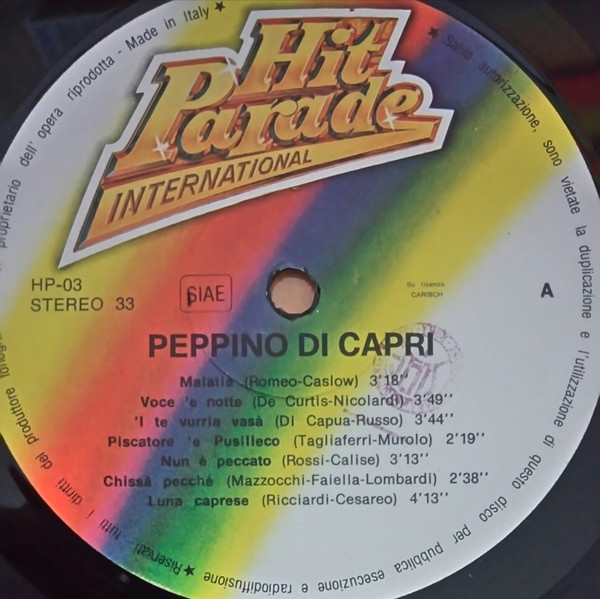 Peppino Di Capri - Peppino Di Capri | Armando Curcio Editore (HP-03) - 4 Peppino Di Capri - Peppino Di Capri | Armando Curcio Editore (HP-03) - 4