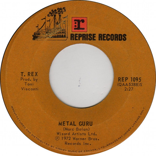 T. Rex - Metal Guru | Reprise Records (REP 1095)