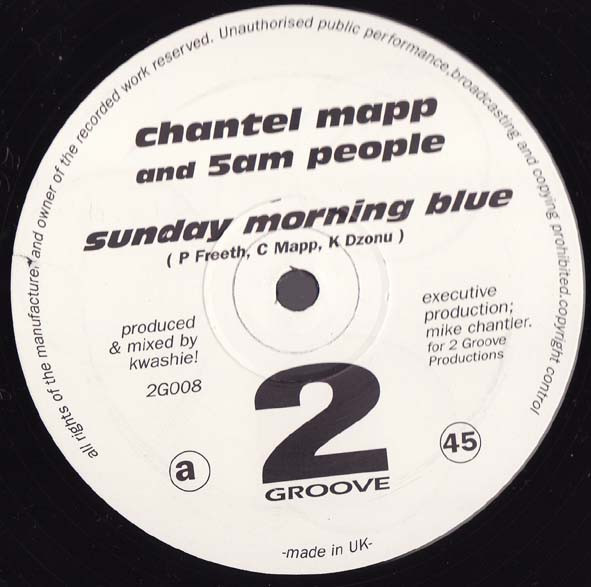 Chantel Mapp And 5am People - Sunday Morning Blue | 2 Groove Records (2G008)