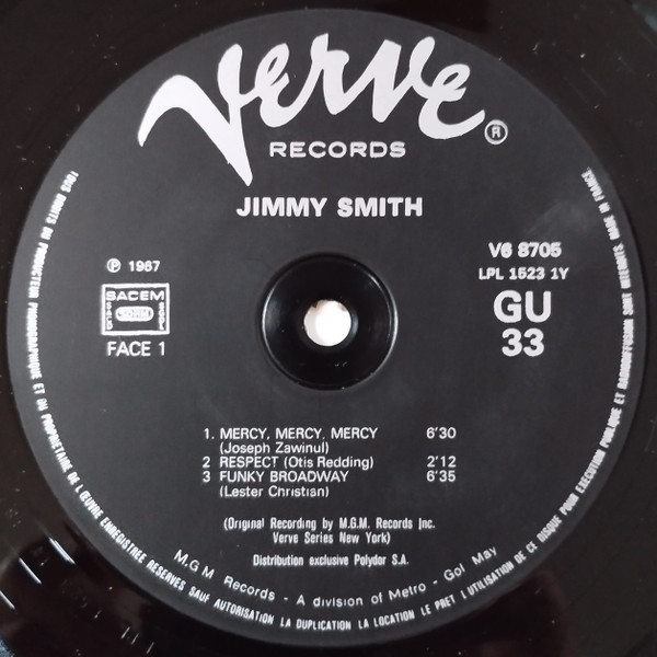 Jimmy Smith - Respect | Verve Records (V6-8705) - 3