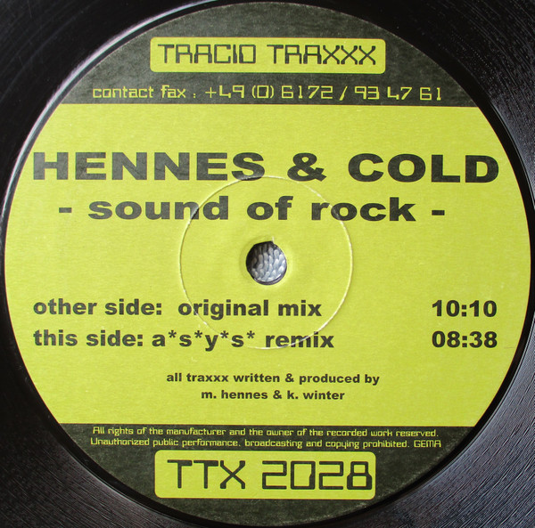 Hennes & Cold - Sound Of Rock | Tracid Traxxx (TTX 2028) - 2 Hennes & Cold - Sound Of Rock | Tracid Traxxx (TTX 2028) - 2