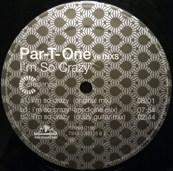 Par-T-One Vs INXS - I'm So Crazy | Credence (12cred 016) - 4