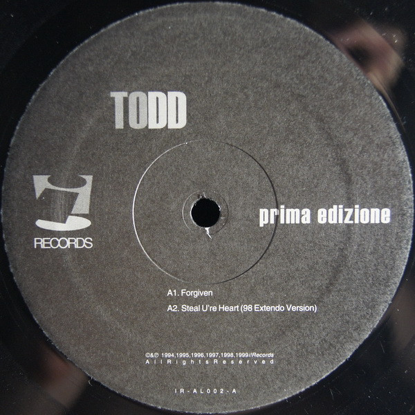 Todd Edwards - Prima Edizione | i! Records (IR-AL002) - 2