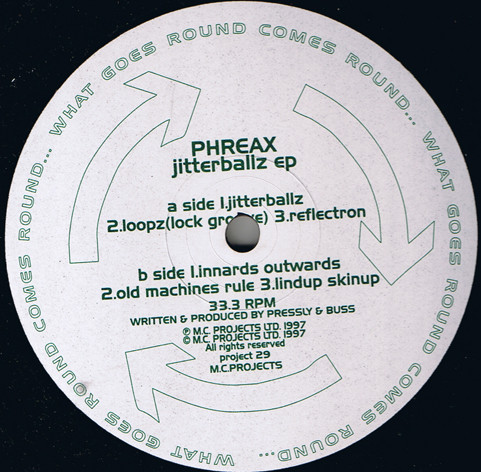 Phreax - Jitterballz EP | M.C. Projects (Project 29) - main Phreax - Jitterballz EP | M.C. Projects (Project 29) - main
