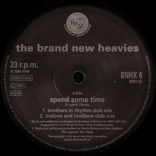 The Brand New Heavies - Spend Some Time | FFRR (BNHX 6) - 3