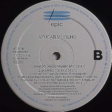 Azucar Moreno - Mambo | Epic (657256 6) - 4