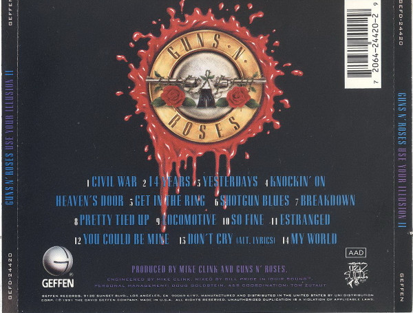 Guns N' Roses - Use Your Illusion II | Geffen Records (GEFD-24420) - 2