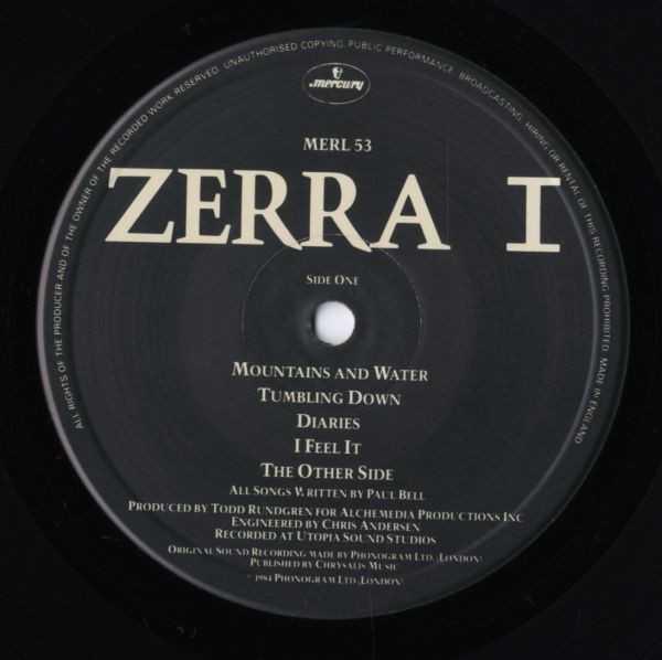 Zerra I - Zerra I | Mercury (MERL 53) - 3
