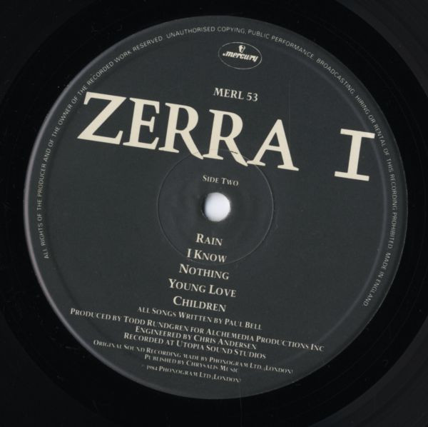 Zerra I - Zerra I | Mercury (MERL 53) - 4