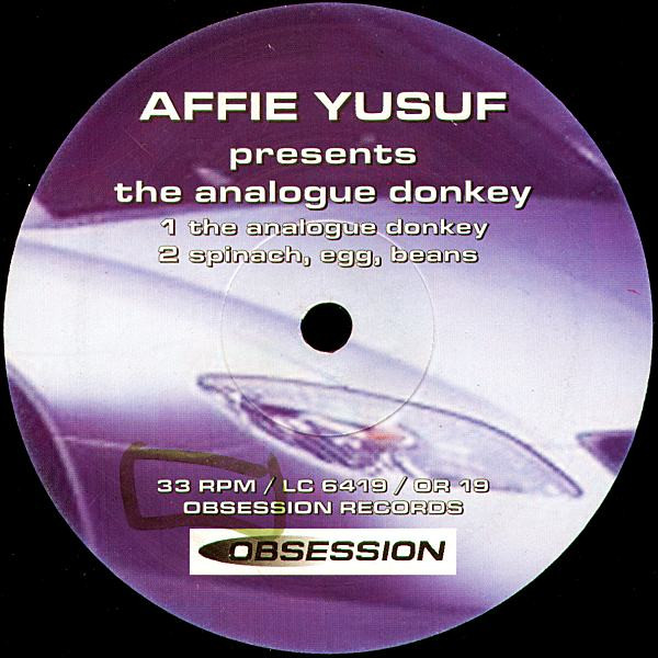 Affie Yusuf - The Analogue Donkey | Obsession Records (OR 019)