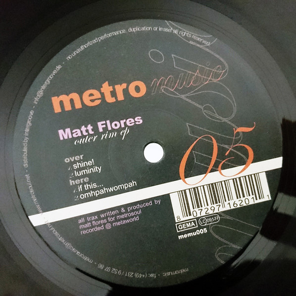 Matt Flores - Outer Rim EP | Metromusic (memu005-6) - 2
