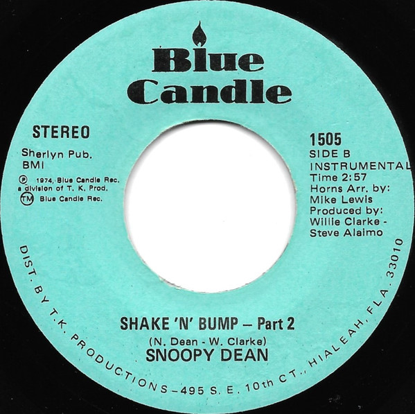 Snoopy Dean - Shake 'N' Bump | Blue Candle (1505) - 2