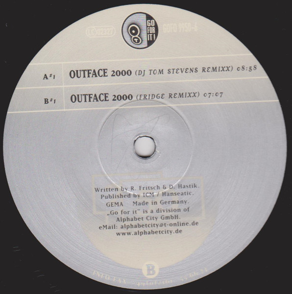 DJ Tom Stevens Vs. Ralph Fridge - Outface 2000 | Go For It (GOFO 9950-6) - 2