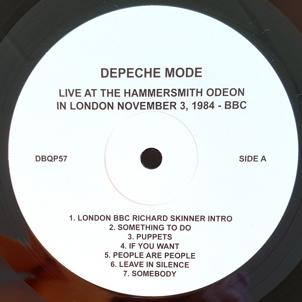Depeche Mode - Live (Hammersmith Odeon London November 3, 1984) | DBQP (DBQP57) - 3