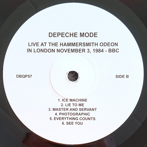Depeche Mode - Live (Hammersmith Odeon London November 3, 1984) | DBQP (DBQP57) - 4