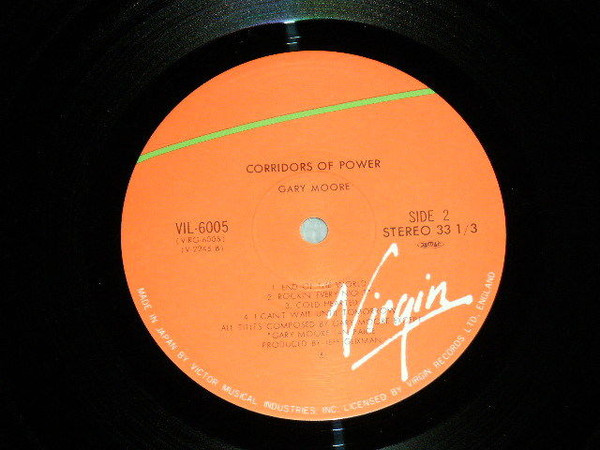 Gary Moore - Corridors Of Power | Virgin (VIL-6005) - 4 Gary Moore - Corridors Of Power | Virgin (VIL-6005) - 4