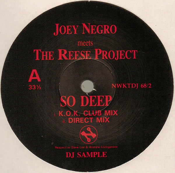 Joey Negro Meets The Reese Project - So Deep | Network Records (NWKTDJ 68/2)