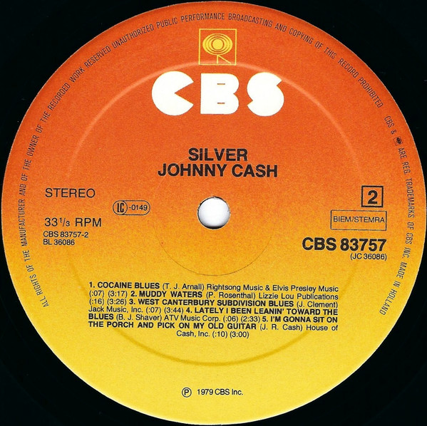 Johnny Cash - Silver | CBS (83757) - 4 Johnny Cash - Silver | CBS (83757) - 4