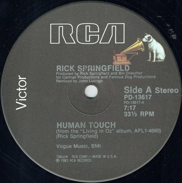 Rick Springfield - Human Touch | RCA Victor (PD-13617) Rick Springfield - Human Touch | RCA Victor (PD-13617)