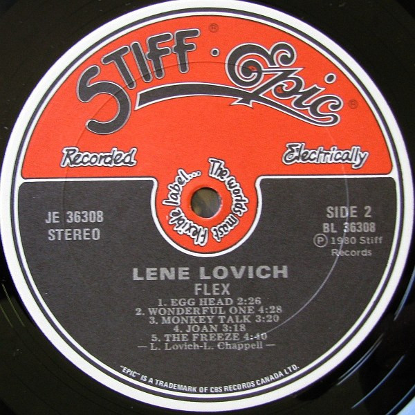 Lene Lovich - Flex | Stiff-Epic (JE 36308) - 2
