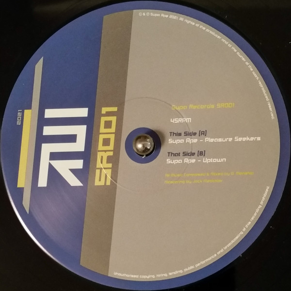 Supa Ape - Pleasure Seekers | Supa Records (SR001)