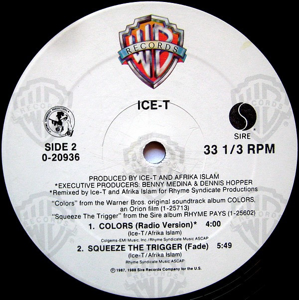 Ice-T - Colors | Warner Bros. Records (0-20936) - 4 Ice-T - Colors | Warner Bros. Records (0-20936) - 4