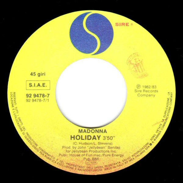 Madonna - Holiday | Sire (92 9478-7) - 3